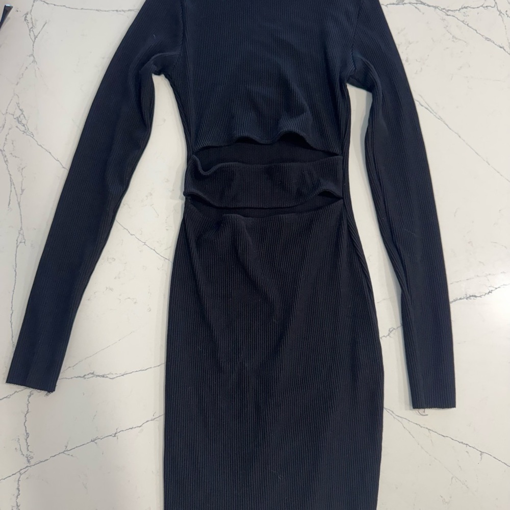 ZARA Bodycon Black Cutout mini Dress